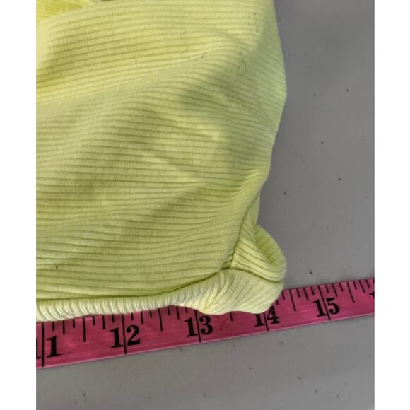 Naked Wardrobe Womens Lightweight Crop Top Stretch Yellow Size Large - Picture 5 of 6